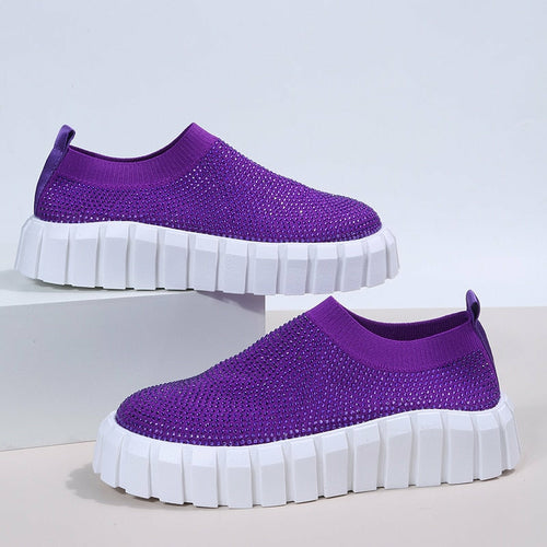 Female Mesh Platform Vulcanized Shoes
