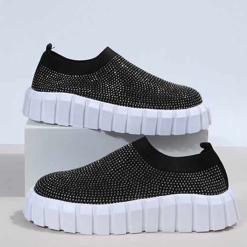Female Mesh Platform Vulcanized Shoes