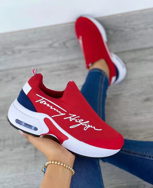 Breathable Wedges Ladies Walking Shoes