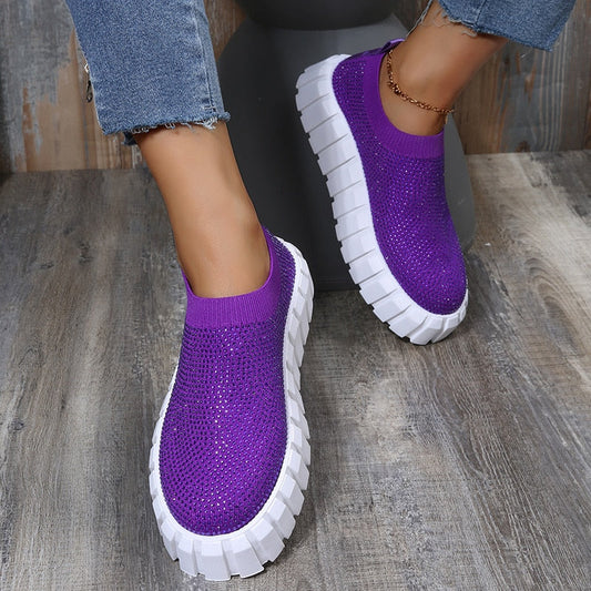 Female Mesh Platform Vulcanized Shoes